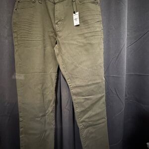 Express Slim Fit Olive Pants
